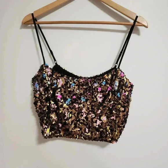 Cosmopolitan-Sequin midriff top - Picture 4 of 4